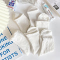 Japanese JK Style Cotton Lace Mid-Calf Socks for Women - Summer Thin Breathable Cute Ins Fashion Long Socks